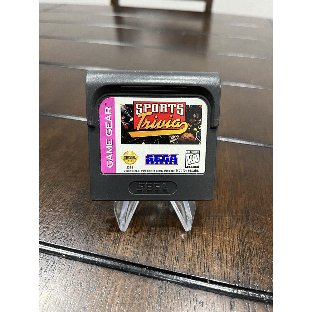 Sega Game Gear Sports Trivia game cartridge only Authentic